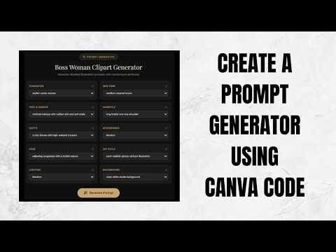Create an Image Prompt Generator with Canva Code