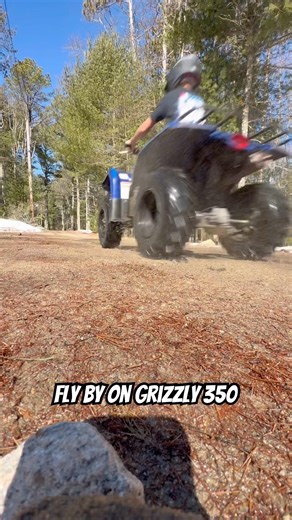 Grizzly 350 fly by #yahmaha #fyp #350cc #quad #fourwheeler #atv #riding #fun #fast #flyby #ripping