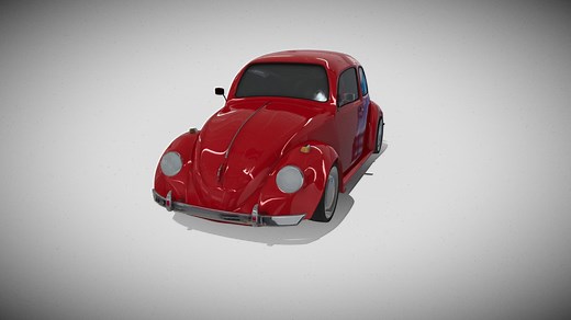 Volkswagen Fusca - 3D model by Ju Designer (@JuDesigner)