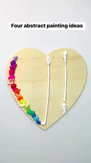2.8M views · 17K reactions | Abstract heart painting ideas. See them all here—> https://colormadehappy.com/easy-abstract-painting-ideas-painted-hearts/ | Color Made Happy | Facebook
