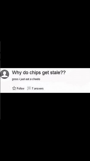 Why do chips get stale?