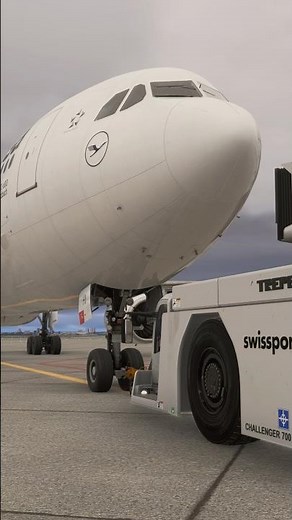 How to start Airbus A340 - Aerosoft A340-600 Startup Speedrun in 50s! #shorts