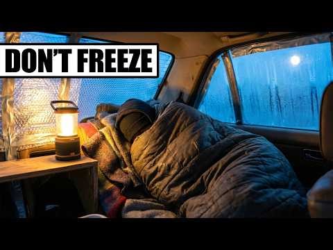 How Homeless People Sleep In a Car Without Heating