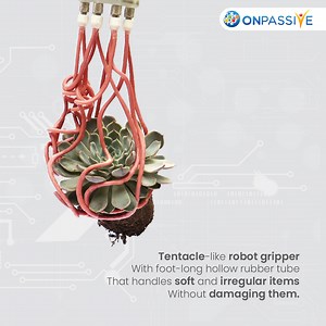 Harvard researchers introduced a hollow tube robot gripper, a marvel of soft robotics. Its foot-long design delicately handles various items, showcasing the future of gentle automation. #technology #fridayforfuture #ONPASSIVE #ONPASSIVEECOSYSTEM #robotics #automation #AI #artificialintelligence #research #harvardresearch | ONPASSIVE