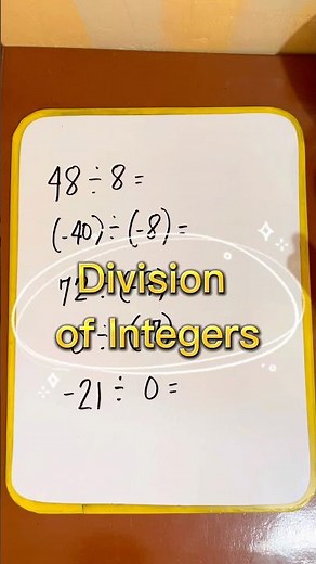 UNDERSTANDING DIVISION OF Integers! ➗ 🔢 #shortvideo #shorts #shortvideoviral