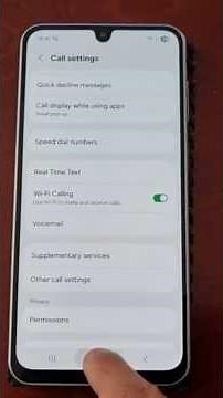 Samsung Galaxy A17 5G How to Turn On Wifi Calling Make & Receive & Texts using Internet connection