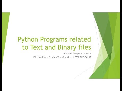 File Handling Previous Year Questions | CBSE Class XII Computer Science | CBSE TechTalks