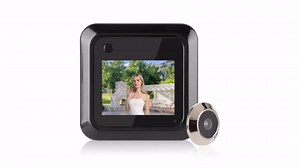 Door Peephole Camera, HD Battery Operated Peephole Viewer with 2.4in LCD Screen, 145° Wide-Angle Smart Door Viewer Peephole for Home, Apartment