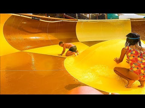 COLLISION in the Space Bowl Water Slide