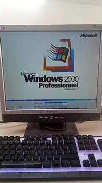 Booting up Windows 2000 Pro on an old computer from 2001