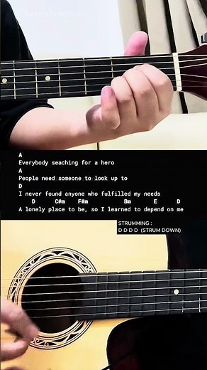 Greatest Love Of All - Whitney Houston | Easy Guitar Tutorial For Beginners #guitarlesson #shorts