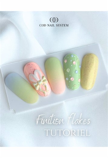 🐰 Tuto Nail Finition Flakes 🐰 Créez votre finition pailletée sur mesure pour l’harmoniser parfaitement avec chacune de vos poses 💅✨ 📌 Sauvegarde la vidéo pour tester ce nail art plus tard ! Produits utilisés : 💚My Color Soft Touch - Peachy - Vanilla - Just Dance 💚Acrylic Clear 💚 Aurora Flakes 4 - 9 - 10 💚Supreme Gloss Retrouvez tous les produits sur notre site📱creaongles-distribution.com ou en magasin📍Villefranche de Lauragais (31) #codnailsystem #easternails #nailtutorial #nailsdesign