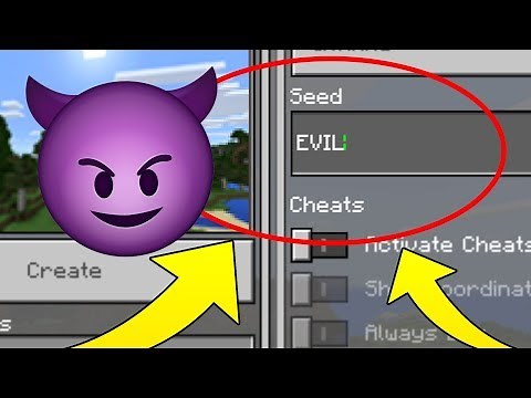 Minecraft "EVIL" World.. The Scariest World EVER! (Minecraft Seed)