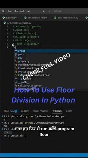 How to use floor division in Python