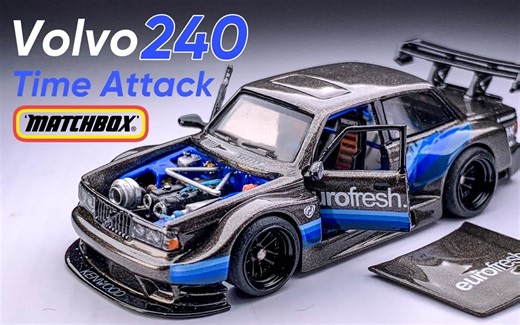 20231123 1986 Volvo 240 Time Attack Matchbox Custom