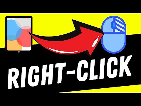 How to RIGHT-CLICK on the iPad