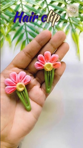 DIY Flower Hair Clips 🌸 | Easy Hair Accessory Craft | The Crafty Crafter by Nikki 🎀