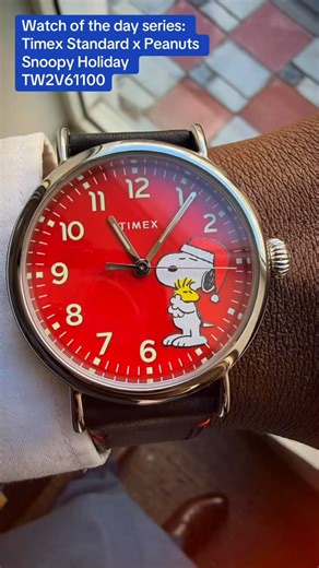 TimedUP on Instagram: "Watch of the day series: Timex Standard x Peanuts Snoopy Holiday TW2V61100 #timex #timexwatch #snoopy #watchoftheday⌚️ #watchescollection"