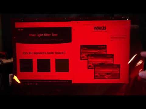 Blue Blocking TV Screen Filters testing - WAKN