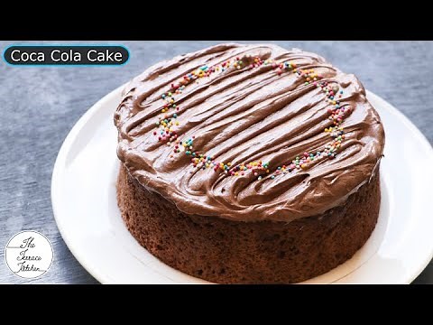 No Oven Coca Cola Cake | Chocolate Coca Cola Cake with Butter Cream Frosting ~ The Terrace Kitchen