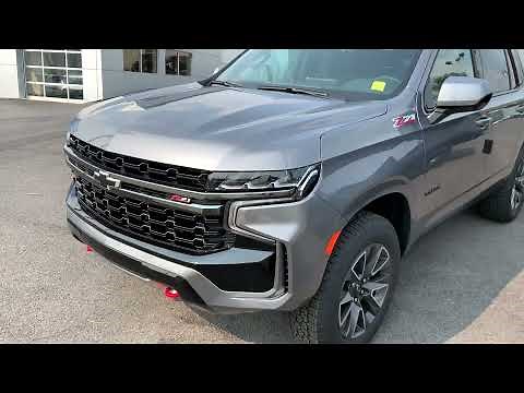 Up-close look at Satin Steel Metallic on a 2021 Chevy Tahoe
