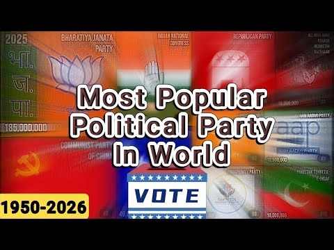 Most Popular Political Parties in the World (1950–2025) | Treemap Visualization