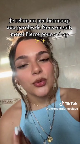 Faire vivre cette chanson 🫶🏻 - Visuel Spotify de Nous on sait