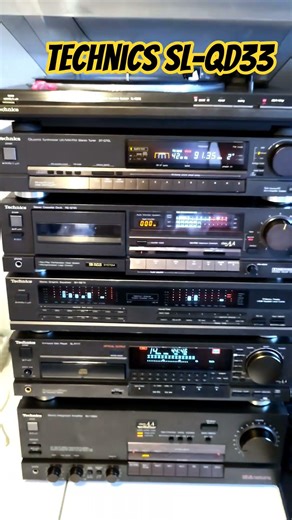 Vintage Technics Turntable in Action 🎶 SL-QD33