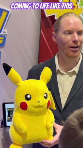 Pokémon Pikachu Animatronic 😊 #pokemon #pikachu #pikachuanimatronic #shorts #toyfair