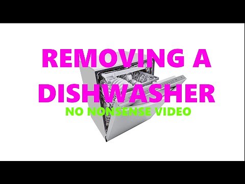 Removing an old dishwasher