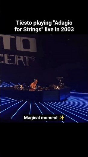 Tiësto playing "Adagio for Strings" live in 2003 ✨ #tiesto #trance #edm #dj #trancemusic #dancemusic