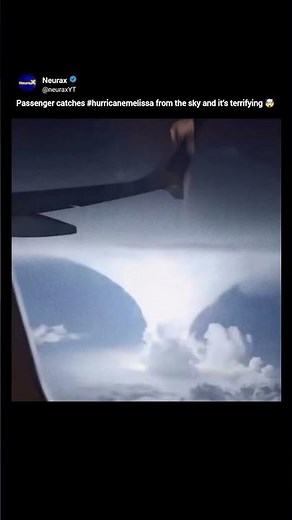 Passenger Captures Hurricane Melissa from Above the Clouds 😱