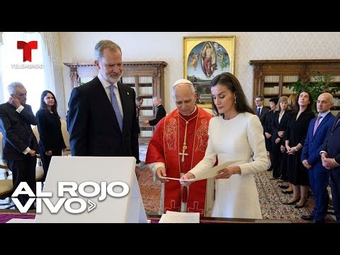 Los reyes de España son recibidos en el Vaticano por el papa León XIV