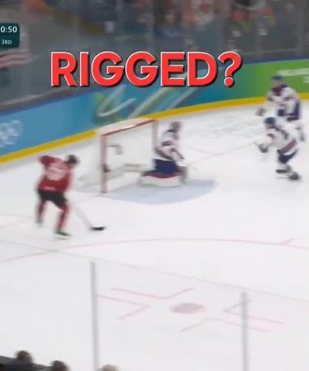 Mckinnon miss open goal Olympics 26 Canada USA