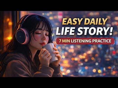 English Listening Practice A1–A2 | Daily Routine Story for Beginners | 7 Minutes
