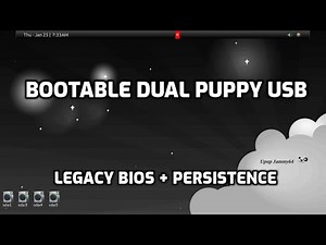 Bootable dual puppy USB with persistence: How to