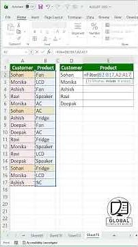 Customer Wise Product List in One Cell | Excel TEXTJOIN + FILTER Trick 🔥#excel #exceltips