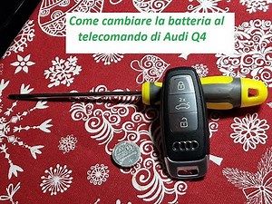 How to replace the key battery on Audi Q4.