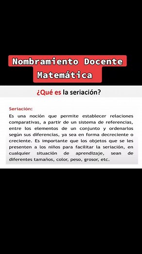Propiedades de la seriación en matemática