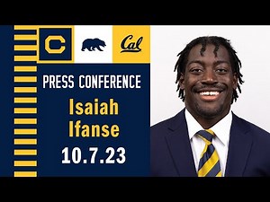 Cal Football: Isaiah Ifanse Post-Game Press Conference (10.7.23 vs. Oregon State)