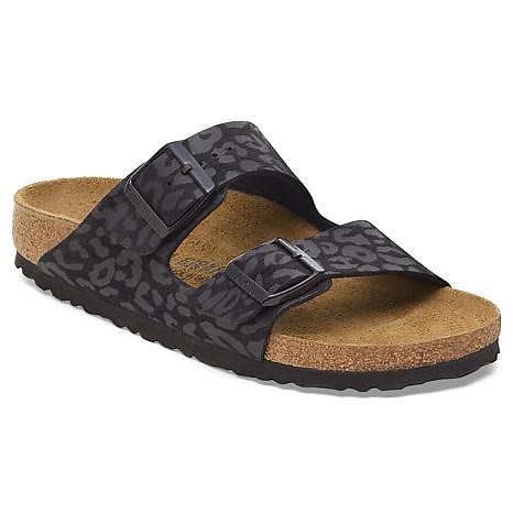 Birkenstock Arizona Birkibuc Leopard-Design Sandal | HSN