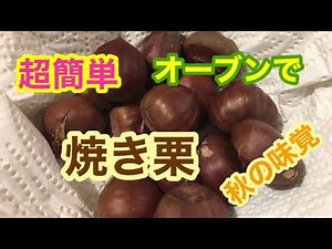 栗の美味しい季節になりましたので、【焼き栗】をオーブンで作るコツをまとめてみました #021