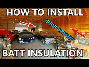 HOW TO Install Batt Insulation and OSB Walls In a Pole Building! | (Shop Update)