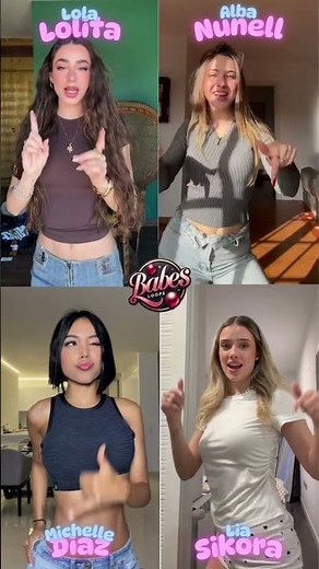 Alo TikTok Dance Trend | Lola Lolita, Alba Nunell, Michelle Diaz, Lia Sikora #Alo #tiktoktrend