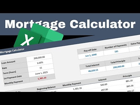 How to Make a Mortgage Calculator in Excel
