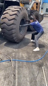 Wheel Loader Puncture Tire Inner Tube Repair! #mechanic #james #reels #repair #restoration #automotive | Mechanic James Team