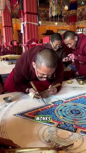 This Sand Mandala Creation Will Mesmerize You #sandart #meditation #asmr