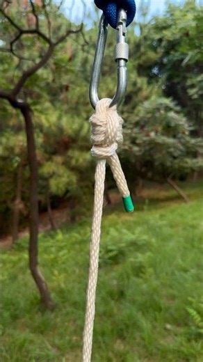 How to Secure White Cordage to a Carabiner with Zero Slip! ⚪️🧗‍♂️⚡️