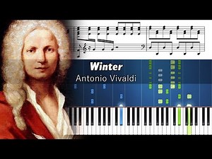 Vivaldi - Winter - Piano Tutorial with Sheet Music