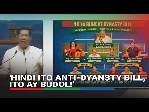 ICYMI: Erice tinawag na budol ang anti-political dynasty bill | ABS-CBN News